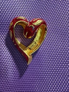 Nolan Miller vintage sliding heart pendant